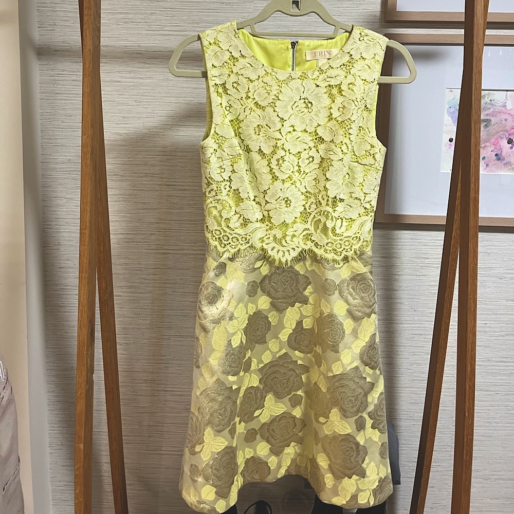 ERIN Yellow and Gold Dress size 0